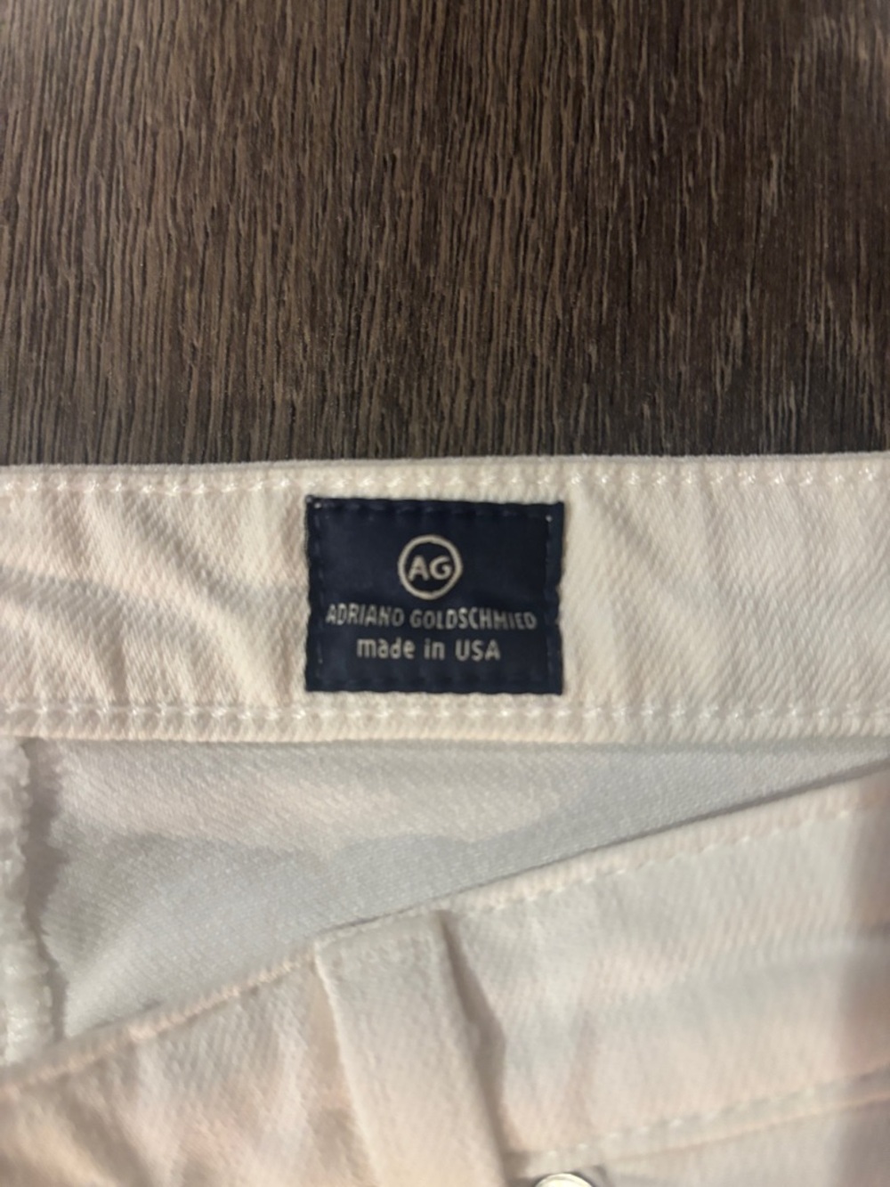 Ag Adriano Goldschmied Straight Leg Jeans in White Sz 28 - Picture 2 of 5